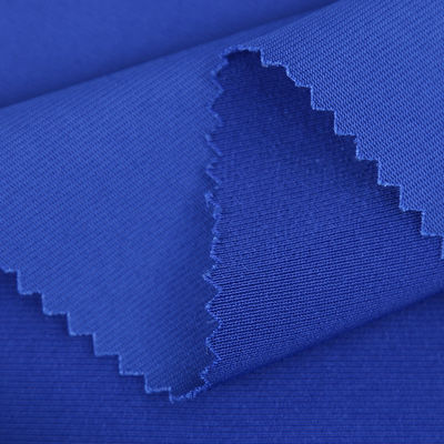 Shaoxing Custom 40S 50S 60S NR Roma 92% Polyester 8% Spandex 220GSM 4 Way Knitted Zurich Fabric for Sports Wear