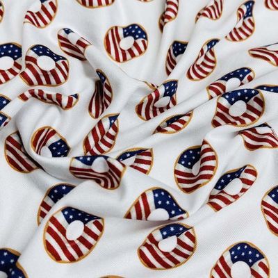 African Print 80% Polyester 20% Spandex Fabric 50D 4 Way Stretch  Polyester Swimwear Yummy Fabric