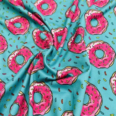 African Print 80% Polyester 20% Spandex Fabric 50D 4 Way Stretch  Polyester Swimwear Yummy Fabric