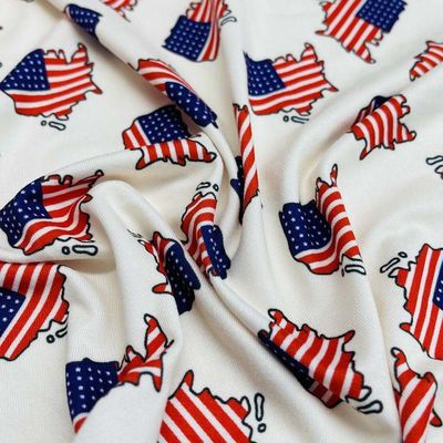 African Print 80% Polyester 20% Spandex Fabric 50D 4 Way Stretch  Polyester Swimwear Yummy Fabric