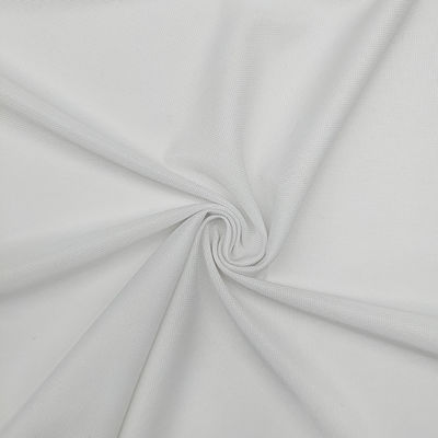 Eco Friendly Organic Cotton Recycled Polyester RPET Knitted Pique Mesh Polo Fabric by the Yard