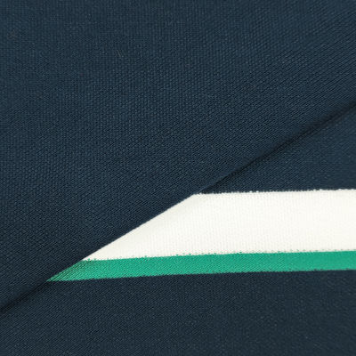 Custom Green Black and White Stripes Fabric, Soft Cotton Striped Pique Fabric for Baby Cloth