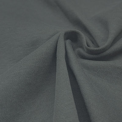 Factory Wholesale Solid Fabric 100 Cotton Material Knit Interlock Fabric for Men Shirt