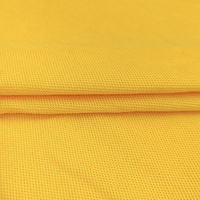 200GSM Solid Spandex Knitted Fabric Polyester Cotton Material TC Pique Fabric for Sportswear