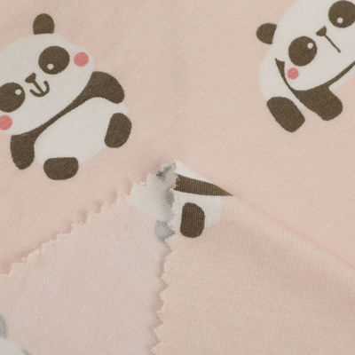 Certificated Super Soft 100% Organic Bamboo Cotton Polyester Knitting Jersey Rib Interlock Fabric Wholesale for T Shirt