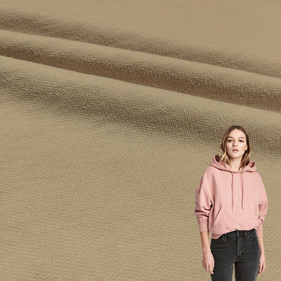 Plain Dyed Knitted CVC Polyester Fleece Fabric, China Supplier Cotton Fleece Fabric for Hoodie/