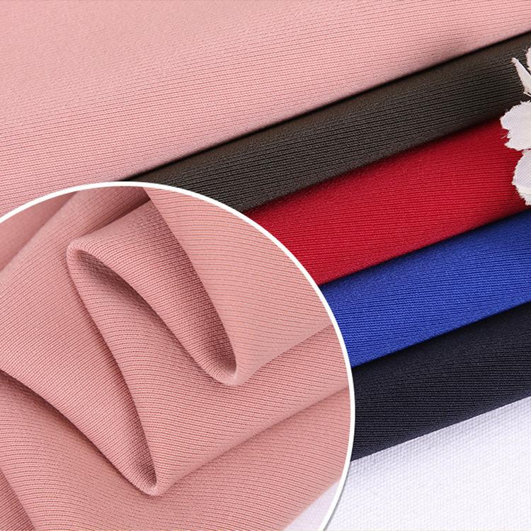 Shaoxing Custom 40S 50S 60S NR Roma 92% Polyester 8% Spandex 220GSM 4 Way Knitted Zurich Fabric for Sports Wear