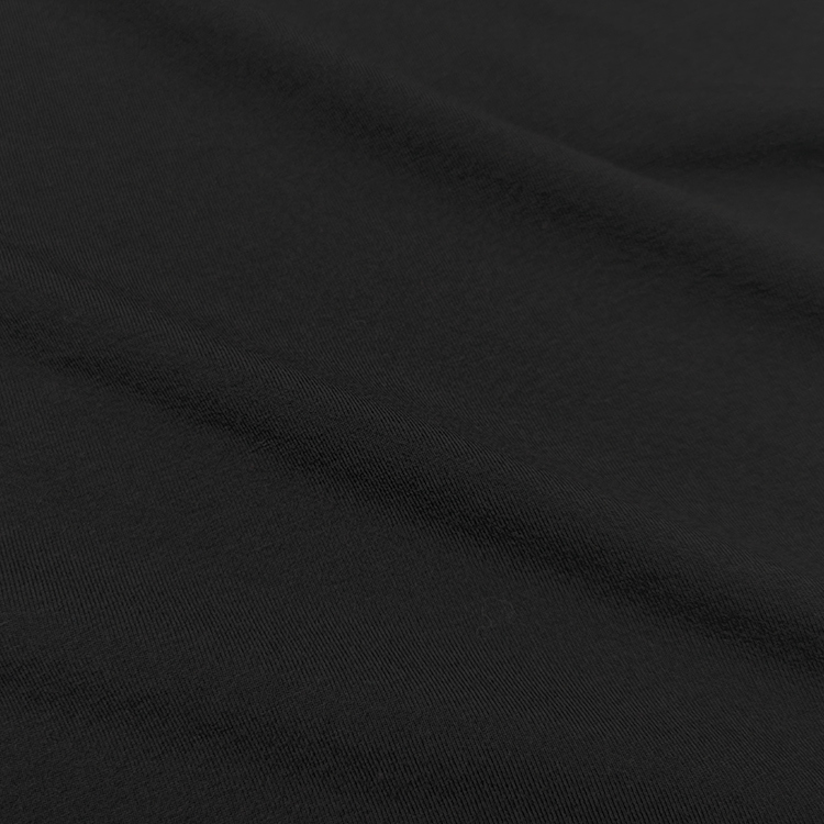 Custom Black Organic Cotton Modal Kids Knit Single Jersey Fabric for Baby Bibs T Shirts