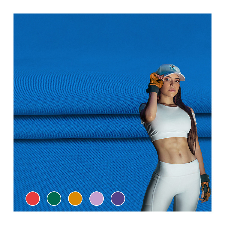 Custom Design Solid Knitted Fabric Micro Polyester Spandex Material Swimwear Fabric for Sale